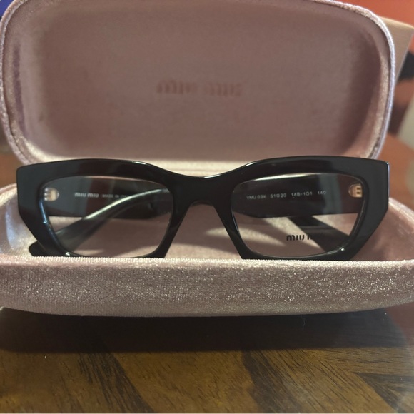 MIU MIU MU 03XV Black frame eyeglasses - Picture 2 of 7